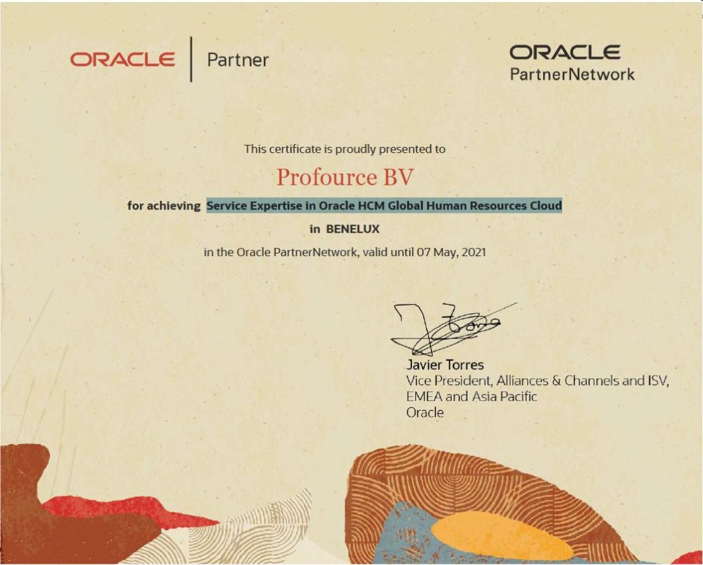 Profource Service Expertise in Oracle HCM Global Human Resources Cloud