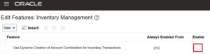 Oracle release 21A